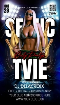 SEDUCTIVE ONLY PARTY Business Card template