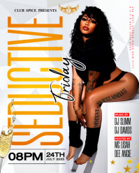 Seductive party Friday nightclub poster maker Editable flyer template Instagram Portrait