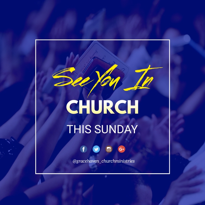 see you in church poster template | PosterMyWall