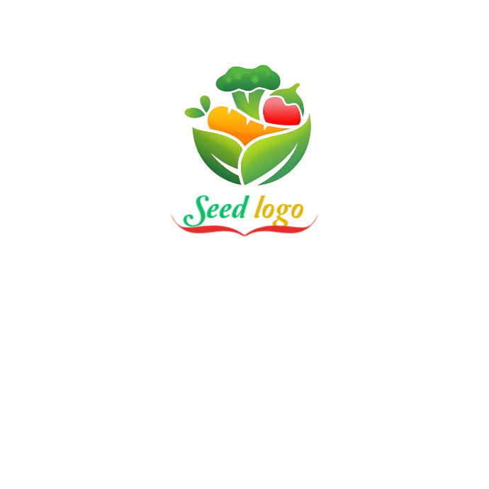 White Seed Logo Logos Template | PosterMyWall
