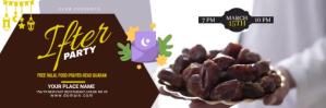 Brun Sehri Iftar Party Template Intestazione di Twitter