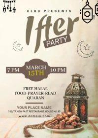 Sehri Ifter Party Template A6
