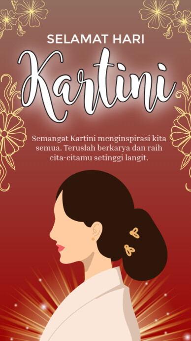 Selamat Hari Kartini Instagram-verhaal template