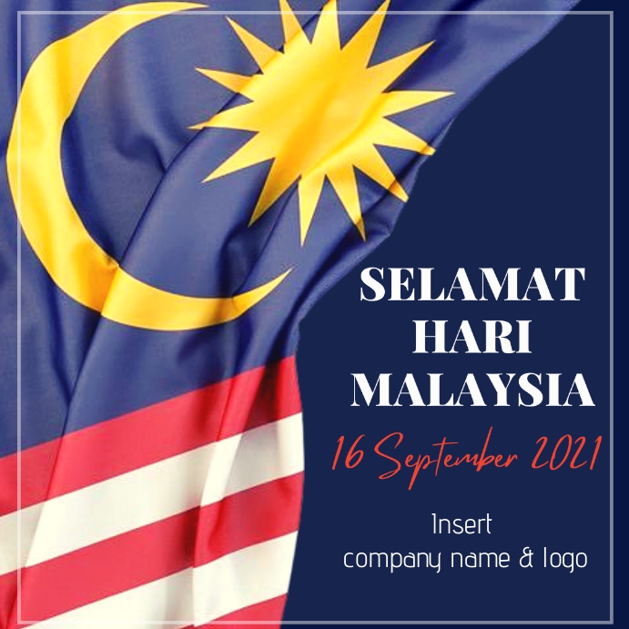 Selamat Hari Malaysia Publicação no Instagram template