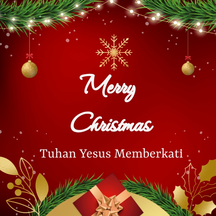 Selamat Hari Natal Instagram Post template