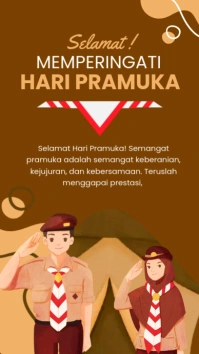 selamat hari pramuka História do Instagram template