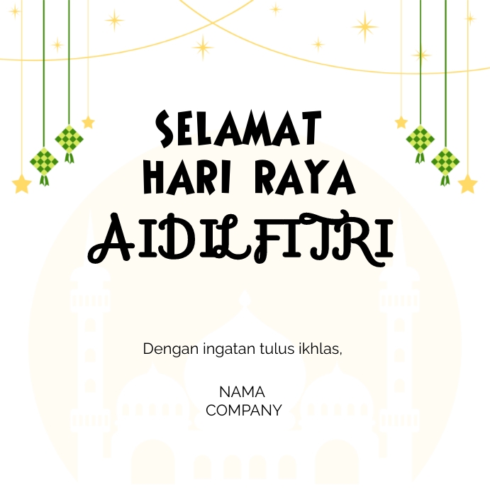 SELAMAT HARI RAYA AIDILFITRI Template | PosterMyWall