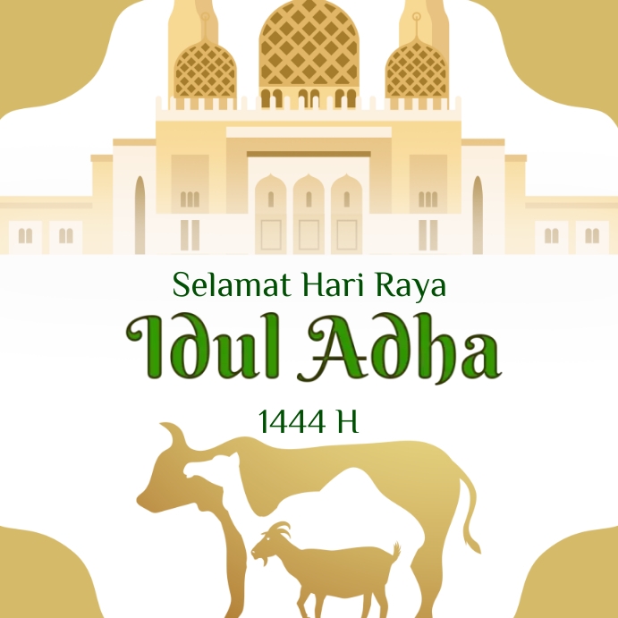 Selamat Hari Raya Idul Adha Instagram Post template