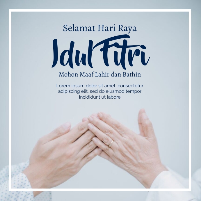 Selamat Hari Raya Idul Fitri template Pos Instagram