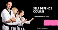 Self defence course Couverture d'événement Facebook template