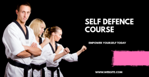 Self defence course Facebook begivenhed cover template