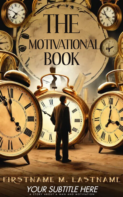 self help motivation book adventure book cloc Template | PosterMyWall
