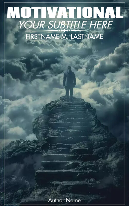 Copy of self help motivation book design cover templa | PosterMyWall