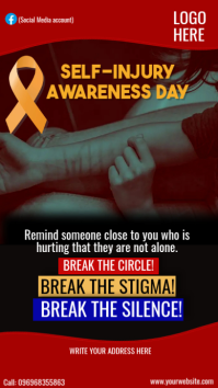 self-injury awareness day template Historia de Instagram
