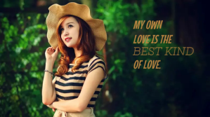 Black Self-Love Quote Digitalt display Template