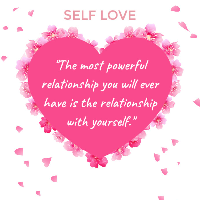 Self love Instagram Post template