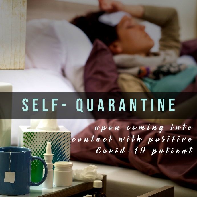 Self Quarantine Template | PosterMyWall