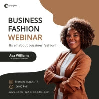 Seminar black women Instagram Post template