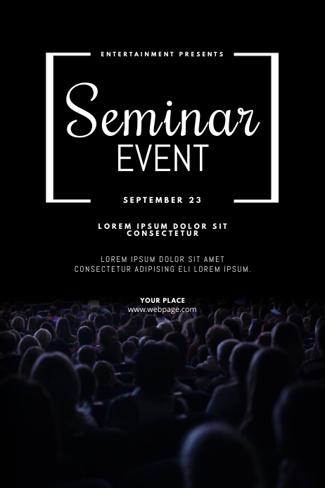 Example Seminar Event Seminar Conference Event Flyer Design Template | PosterMyWall