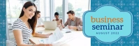 Seminar for Business Template Banner do LinkedIn
