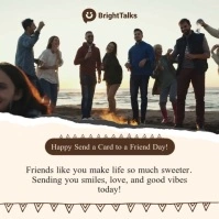 Send a Card to a Friend Day Сообщение Instagram template
