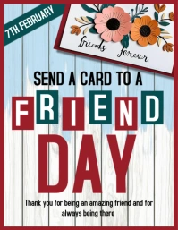 Send a card to a friend day Iflaya (Incwadi ye-US) template