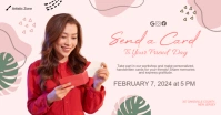 Send a Card to a Friend Day Facebook Post template