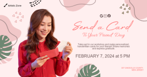 Send a Card to a Friend Day Facebook Post template