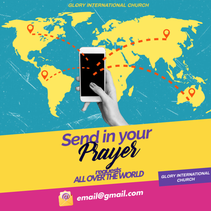 Plantilla de Send Your Prayer Request Instagram Post | PosterMyWall