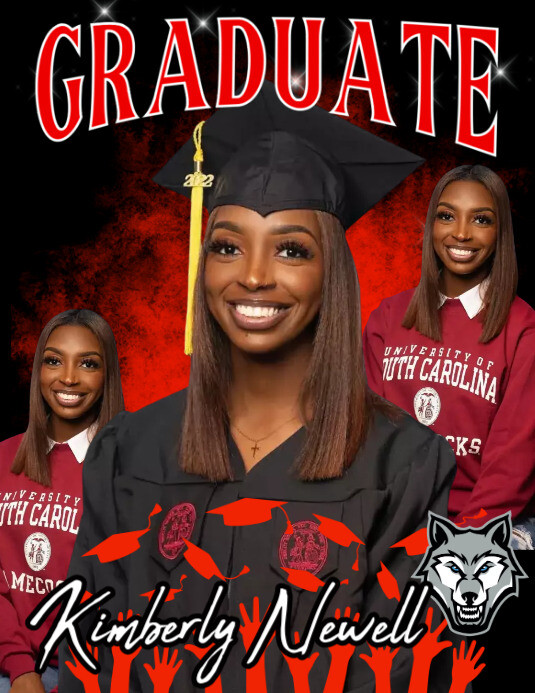 Senior | Graduate | Graduation | Class of 2024 | Template Flyer (US Letter)