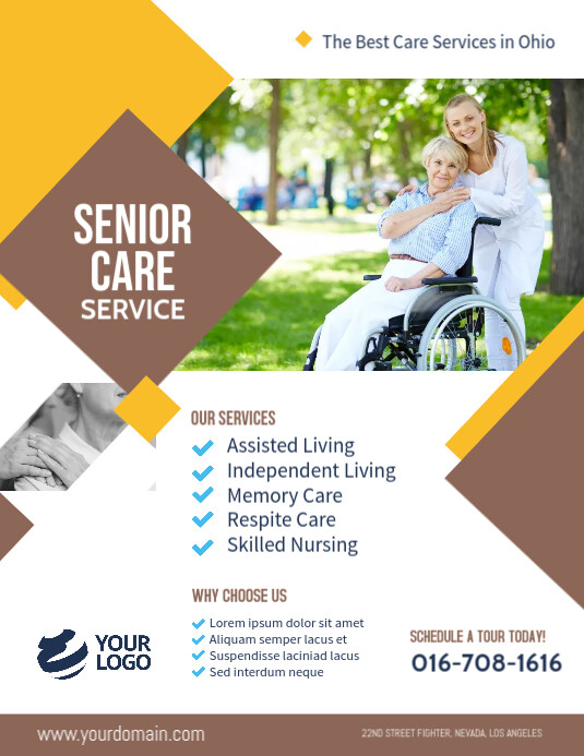 Senior Care Assisted Living Flyer Template PosterMyWall