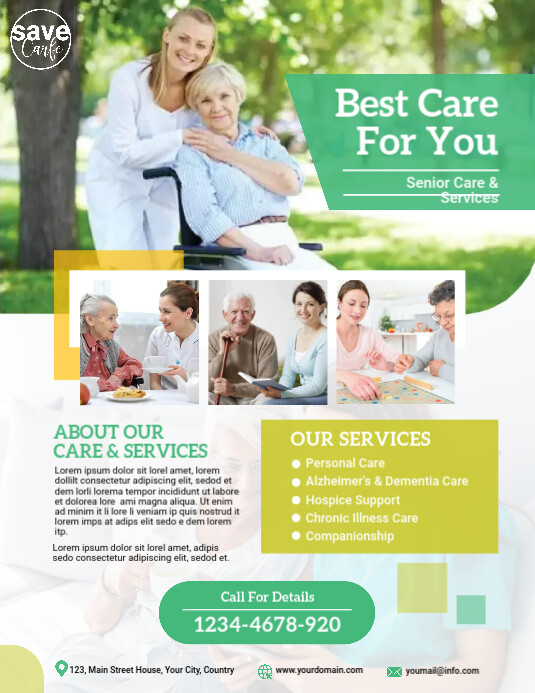 Senior Care Flyer Template PosterMyWall