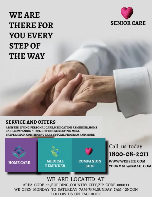 Copy of SENIOR CARE FLYER PosterMyWall