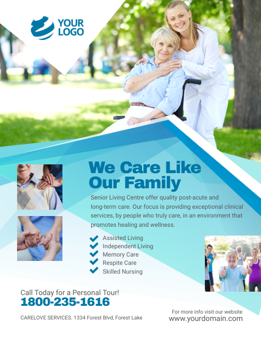 Senior Care Flyer Poster Template PosterMyWall