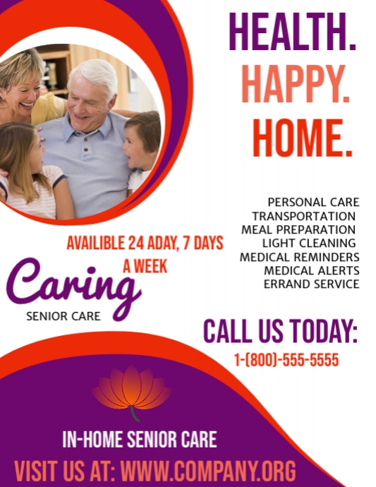 Senior Care Template Postermywall