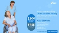 Senior Care Service Ad Twitter Post template