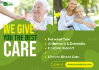 Senior Care Service Ad Template Postcard