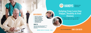 Senior Care Service Facebook Cover Photo Facebook-coverfoto template