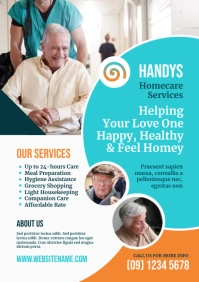 Senior Care Service Flyer A4 template