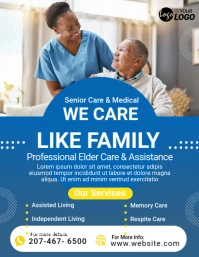 Senior Care Service Flyer template