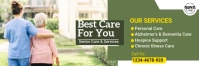 Senior care Twitter header template