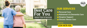 Senior care Twitter header template