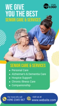 Senior care WhatsApp Status template