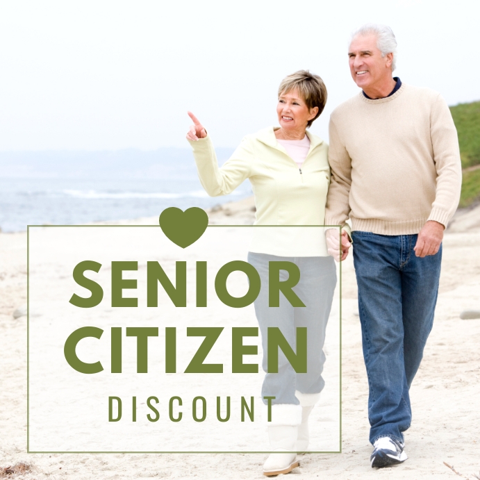 Senior Discount Code Senior Citizen Discount Template | PosterMyWall