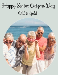 Senior Day Graphics Senior Citizens day flyer Template | PosterMyWall