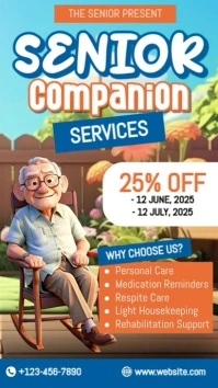 Senior Companion Services Instagram Reel template