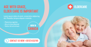 Senior Elder Care Service Изображение, которым поделились на Facebook template