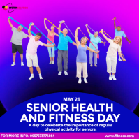 Senior Health and Fitness Day Instagram Post Instagram-opslag template