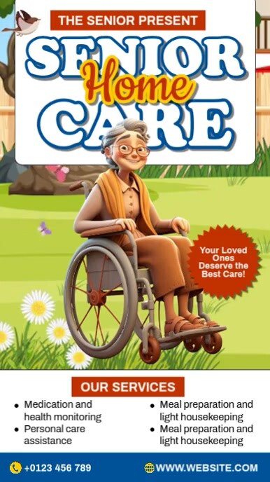Senior Home Care Instagram-reel template