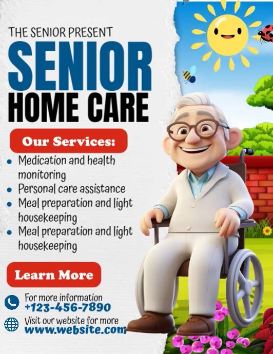 Senior Home Care Pamflet (VSA Brief) template